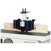 <p>Lavorazioni di precisione ed in tutta sicurezza con la guida toupie registrabile con regolazione micrometrica, completa di pressatori verticali e orizzontali.</p>