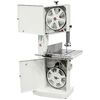 <p><strong>Sturdiness</strong> and <strong>solidity</strong> is guaranteed by the very <strong>thick, cast iron wheels,</strong> as well as the <strong>worktable</strong></p>