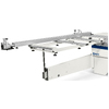 <p>Panel loading is easy on the large squaring frame with an idle roller at the end. The telescopic squaring fence with inclined metric scale and two reversible stops can be used to square panels measuring 3200 x 3200 mm (125.94” x 125.94”) and for miter cuts at up to 45° on both sides of the frame</p>