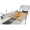 <p><strong>Saw carriage:</strong> high cut precision</p><p>Sliding carriage in anodized aluminum with sliding edge blade for better cutting precision</p>