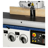 <p>Handmatige hoog/laag en schuinverstelling van de freesspil</p>