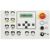 <p>Simpel en eenvoudige bedienbare PLC besturing:<br />Het 4 inch bedieningspaneel aan de invoerzijde garandeert een foutloze bewerking. Met deze bediening kunt u eenvoudig een selectie maken binnen de hoofdfuncties van de machine o.a het waarnemen van de lijm bak tempratuur en eventueel units aan of uitzetten</p>