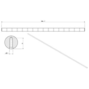 BARRA D=25 L=3184 PER PIANI DI LAVORO | 