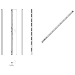 PALO DIRITTO H=200 -CF LAMIERE- | 