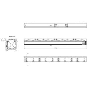 EMPTY LEFT FEEDING EXTRUDED L=1170 | 