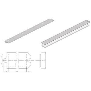 LAMINA 0.6 + FELTRO D=0.68 L=110 H=10.5 | 