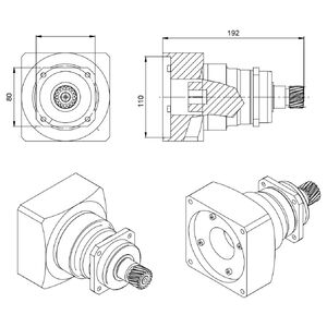 EPICYCLOIDAL GEARBOX READY FOR MOTOR FITTING | 