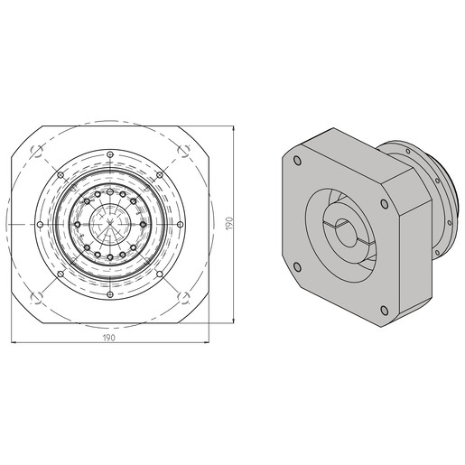 EPICYCLOIDAL GEARBOX READY FOR MOTOR FITTING |