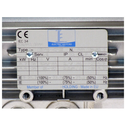 MOTOR 80 B5 P4 0.75KW 230/400V50 |