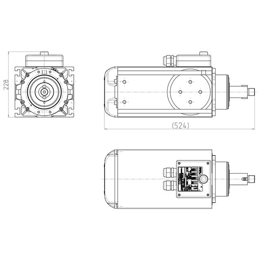 MOTOSPINDLE 205X175 13KW D=40 L=63 |