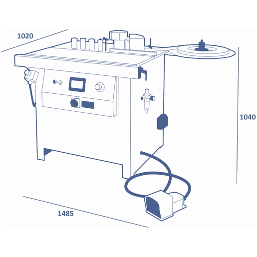 e 20 | manual edge bander for straight and shaped panels
