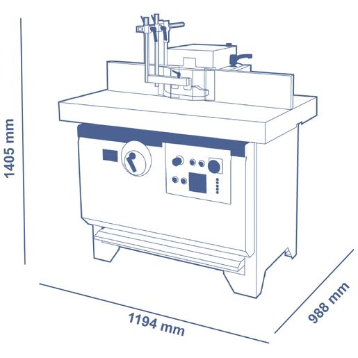 nova tf 110 | Spindle moulder with fixed spindle