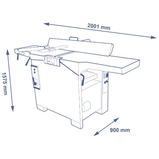 minimax fs 41e | Surfacing-thicknessing planer with Xylent cutterblock