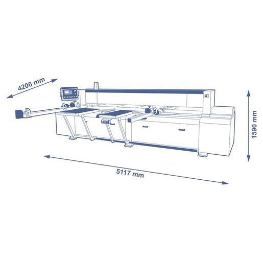 class px 350i | Krožna žaga s 320 mm premičnim agregatom in nagibnim rezilom do 46°