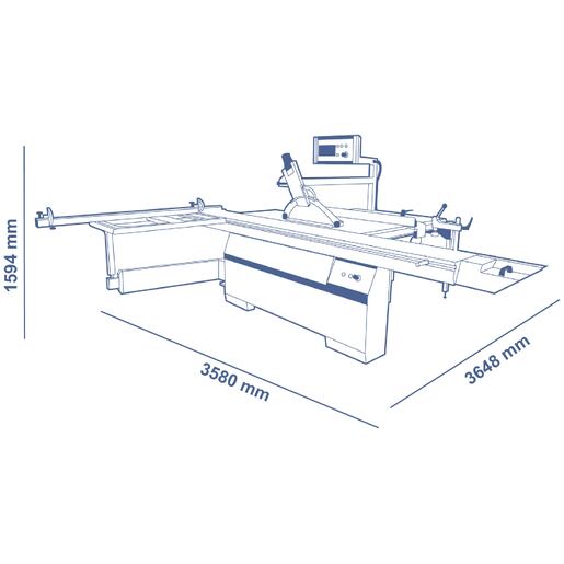 minimax si x | Circular saw with ±46° double tilting blade