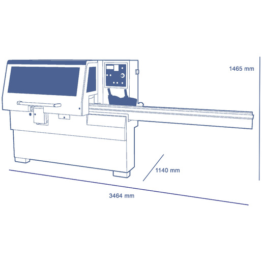 Profiset 40ep | Automatic planer and throughfeed moulder