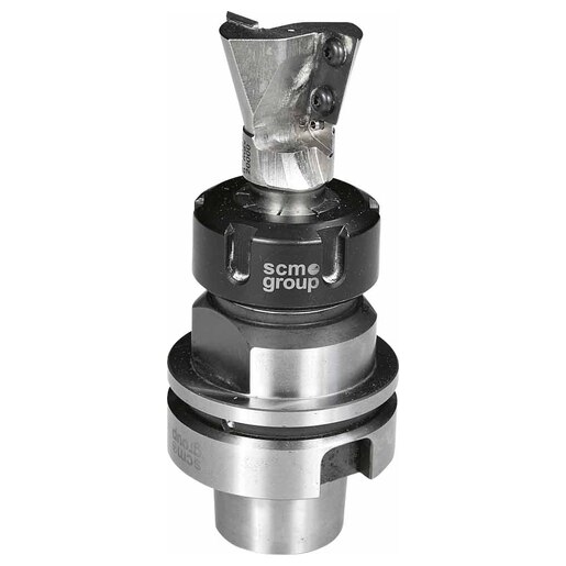 HSK 63B tool taper (left side) fitted with ring, without collet |