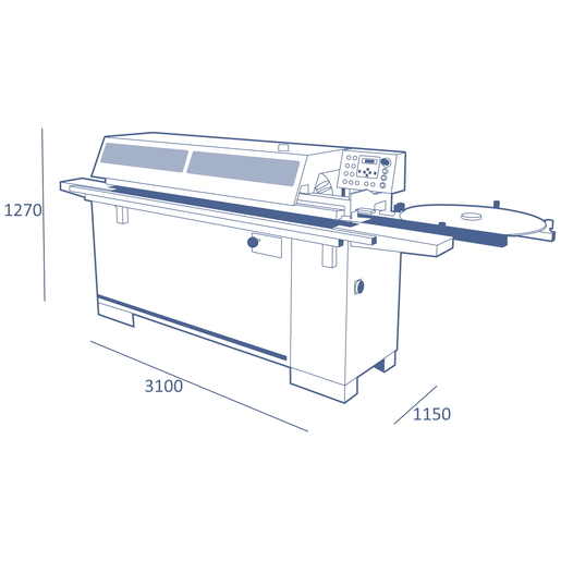 me 28t | Automatic edgebander with glue pot - 3ph