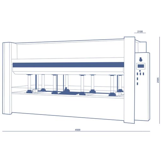 sergiani gs 160 | Hot press with electronic control and manual loading/unloading