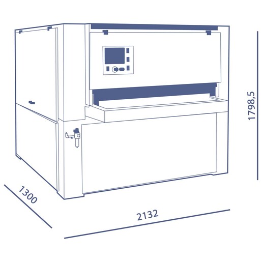 dmc mb 60 | Bürstmaschine für Profilplatten (BBB-Version)