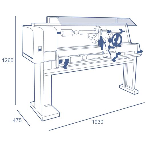 minimax t 124 | Wood turning lathe
