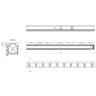 EMPTY LEFT FEEDING EXTRUDED L=1170 | 